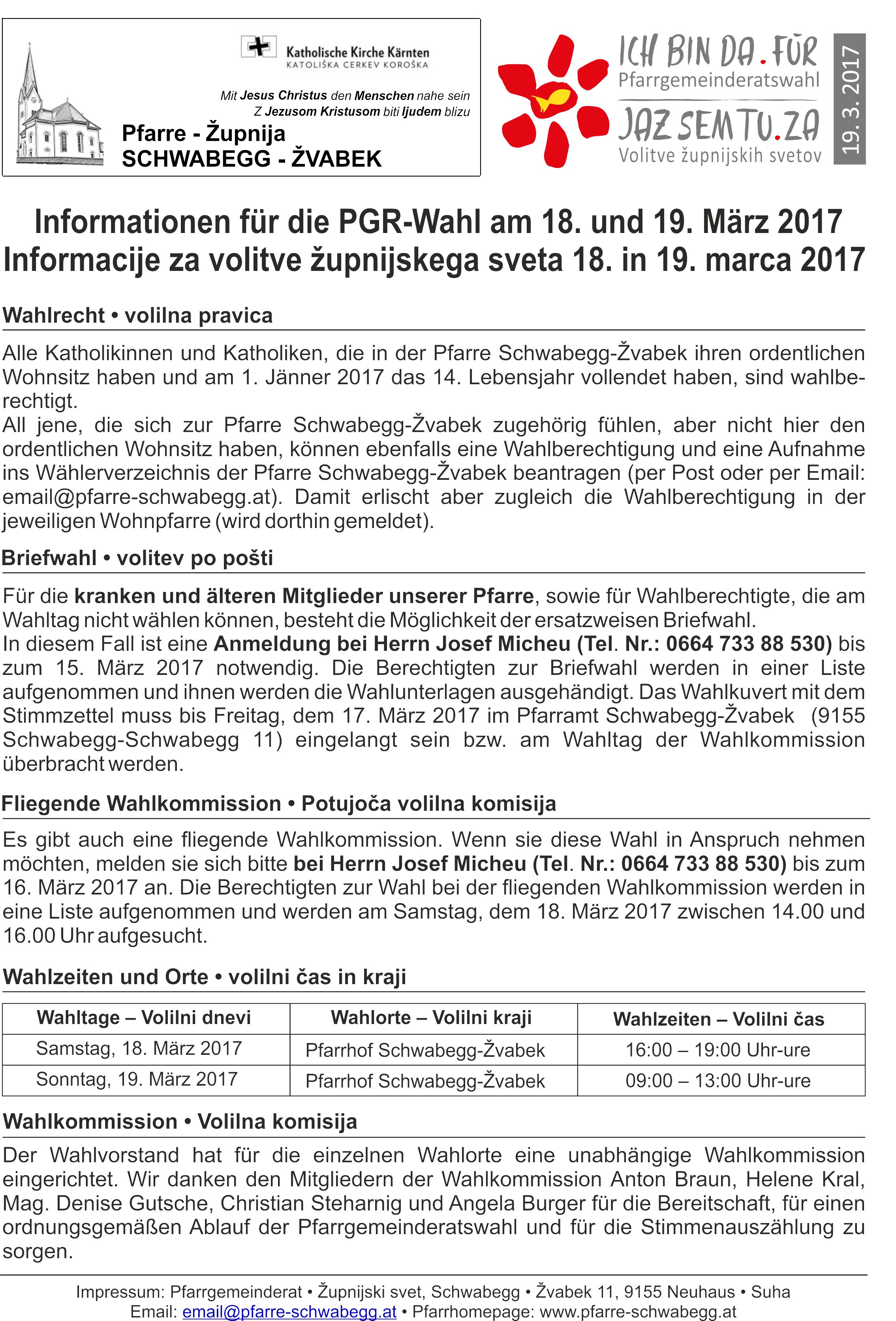 Information PGR Wahl 2017 I